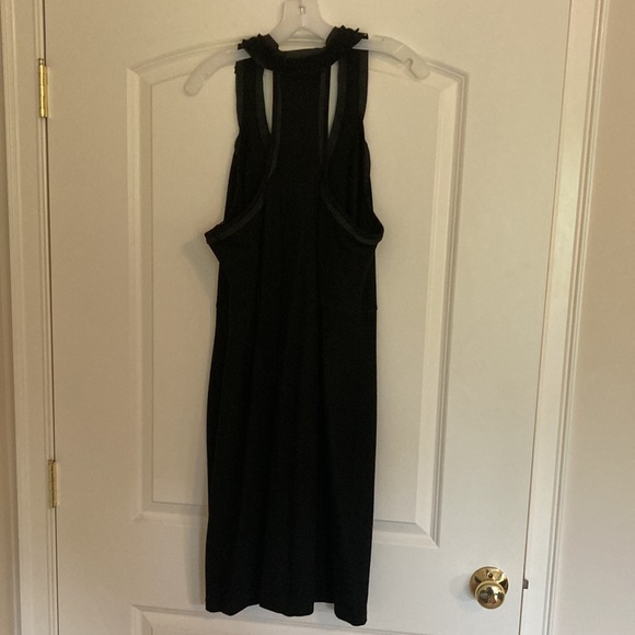 Banana Republic Monogram black wool racerback dress size 16 - Picture 2 of 13